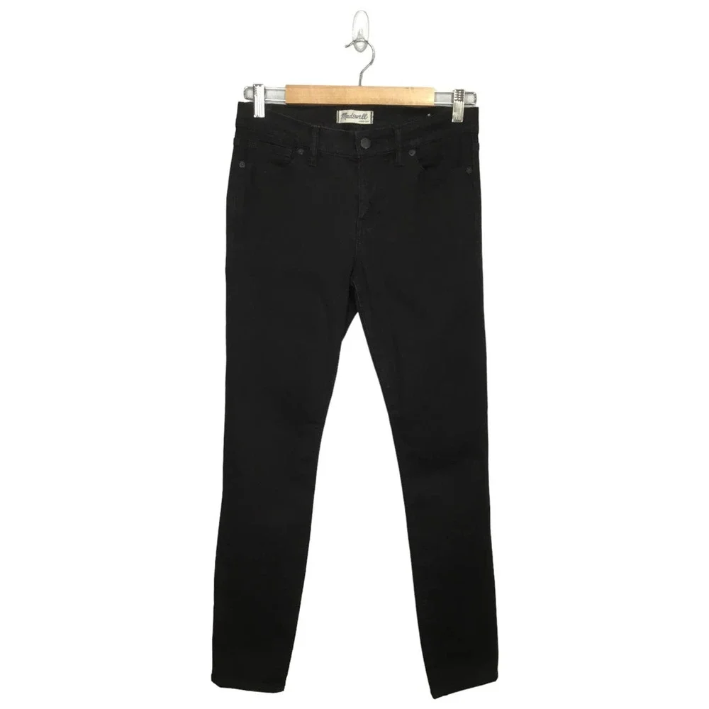 Madewell High Rise Skinny Skinny Carbondale B1799 Black Jeans 28 - Picture 2 of 12